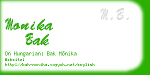 monika bak business card