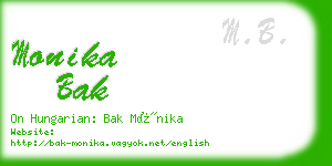 monika bak business card